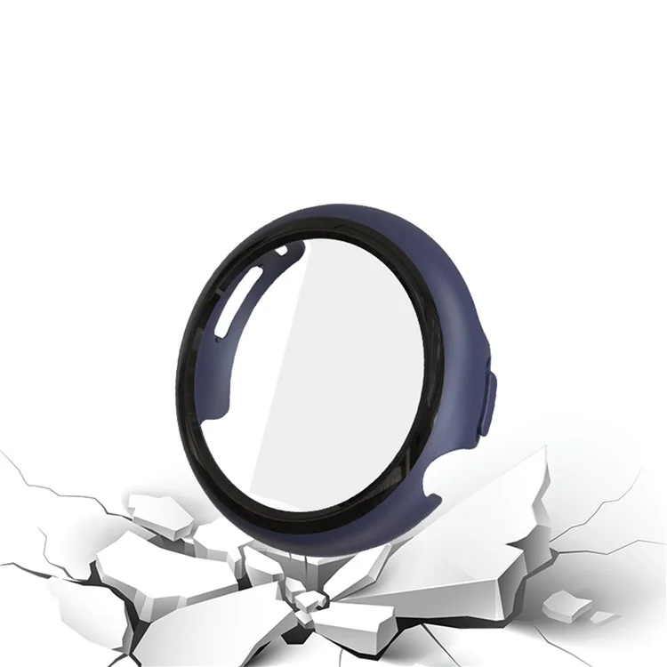 For Google Pixel Watch 2 / Pixel Watch Hard PC Watch Case Tempered Glass Screen Protector Drop-proof Protective Cover - Green