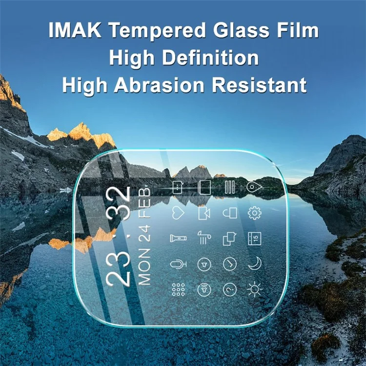 IMAK Série H para Apple Watch Ultra 2 49mm / Ultra 49mm Protetor de Tela Anti-Arranhões HD Claro Filme de Vidro Temperado