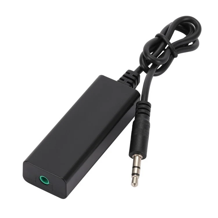Cabo de Áudio de 3,5 mm Isolador de Loop de Aterramento Eliminar Zumbido de AUX Filtro Anti-interferência