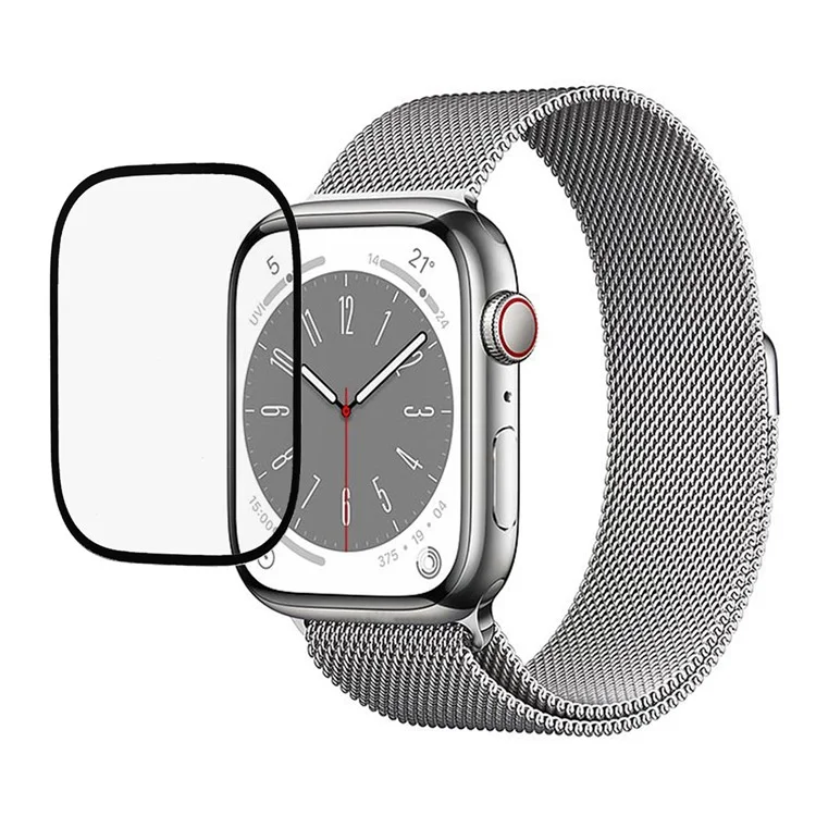 Per Apple Watch Series SE (2023) / SE (2022) / SE / 6 / 5 / 4 40mm Protezione dello schermo in vetro temperato a copertura completa Pellicola protettiva per schermo HD con stampa in seta Anti-impronte
