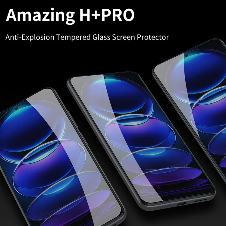 NILLKIN H+Pro для Xiaomi Redmi Note 12 5G (Китай) / (Индия) / (Глобальный) / Poco X5 5G HD Clear Anti-scratch Phone Screen Film Anti-glare AGC Glass Screen Protector