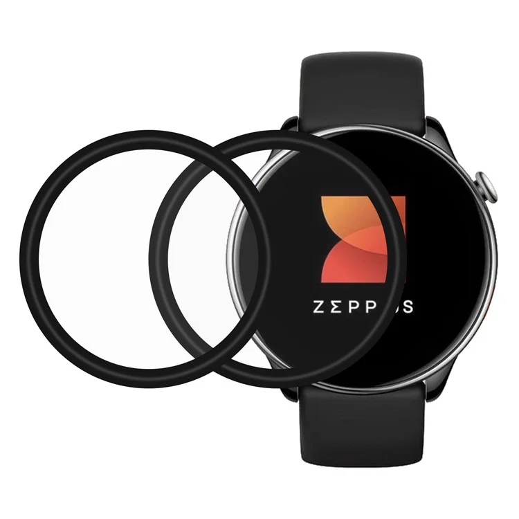 2 Stück / Packung für Huami Amazfit GTR Mini PMMA-Bildschirmschutz 3D gebogener HD-Klar-Bildschirmschutzfilm