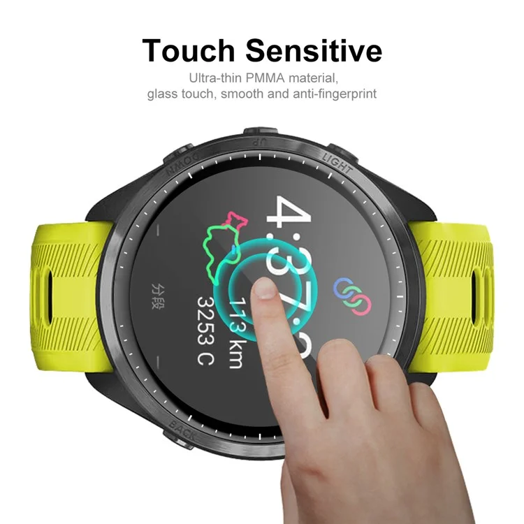ENKAY HAT PRINCE 2Pcs / Set Anti-Scratch Screen Film for Garmin Forerunner 965, Soft PC Edge+PMMA 3D Curved Full Screen Protector