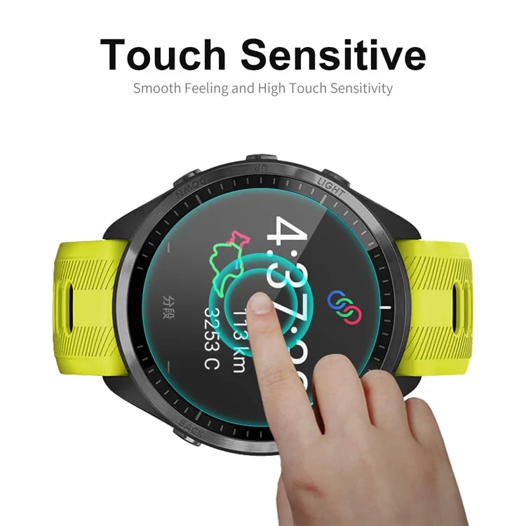 ENKAY HAT PRINCE Für Garmin Forerunner 965 Hochaluminium-Silizium-Glas 9H 0,2 mm Smartwatch-Displayschutz