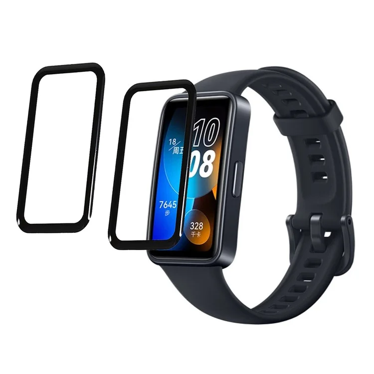 2 Peças / Pacote Protetor de Tela Flexível para Huawei Band 8 / Band 8 NFC / Band 9 / Band 9 NFC Claro PMMA Película de Tela de Relógio 3D Curva