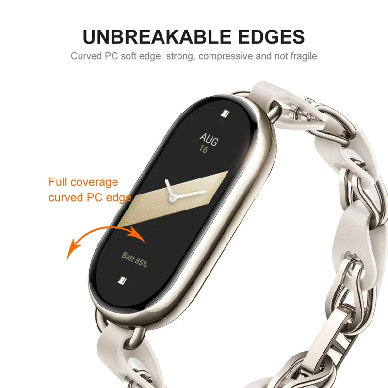 Protecteur d'écran ENKAY HAT PRINCE pour Xiaomi Smart Band 8 Bord PC souple + film de couverture complète HD PMMA 3D transparent