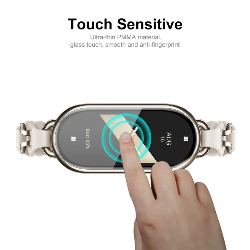 Protecteur d'écran ENKAY HAT PRINCE pour Xiaomi Smart Band 8 Bord PC souple + film de couverture complète HD PMMA 3D transparent