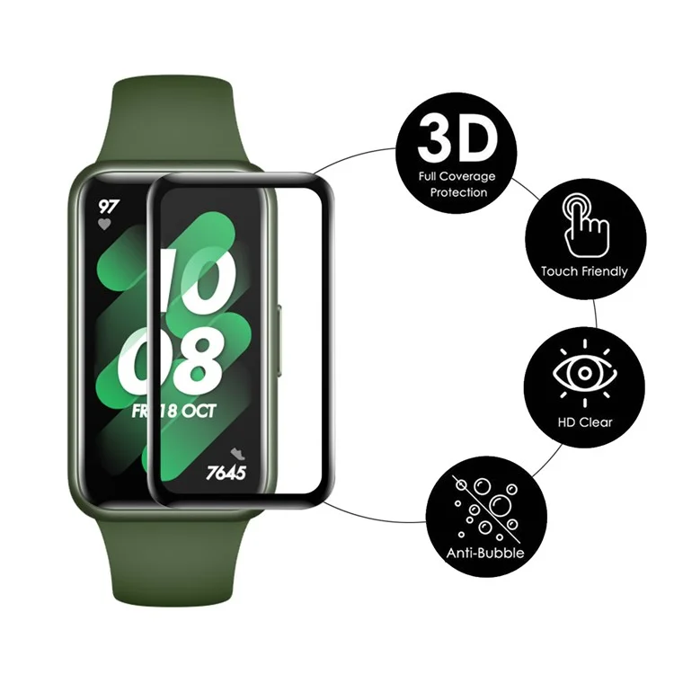ENKAY HAT PRINCE 2 шт. / Набор для Huawei Band 8 / Band 8 NFC / Band 9 / Band 9 NFC Защитная пленка для экрана PMMA 3D Curved Film