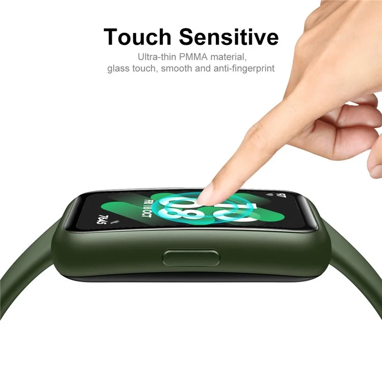 ENKAY HAT PRINCE 5Stück / Set für Huawei Band 8 / Band 8 NFC / Band 9 / Band 9 NFC Full Screen Film Weiche PC-Kante+PMMA 3D Gebogener Bildschirmschutz