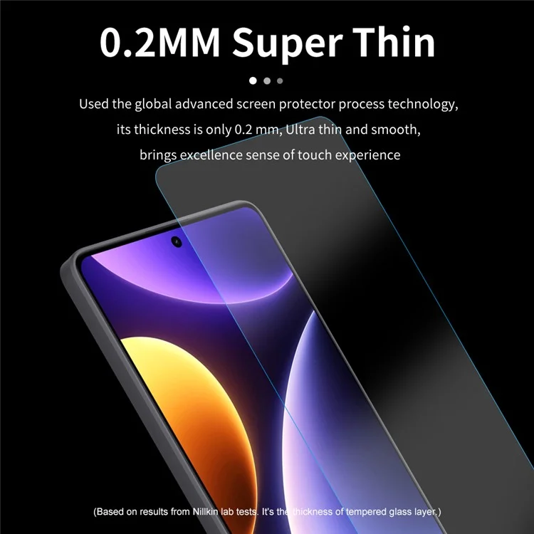 NILLKIN H+Pro für Xiaomi Redmi Note 12 Turbo / Poco F5 5G Bildschirmschutz Antiexplosionsschutz HD-Klares AGC-Glasfilm