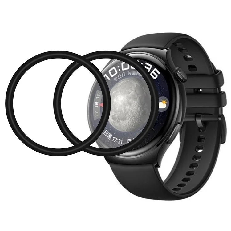 2 шт. / упаковка Защитная пленка для Huawei Watch 4, с фиолетовым светом PMMA HD прозрачная противоцарапинная пленка