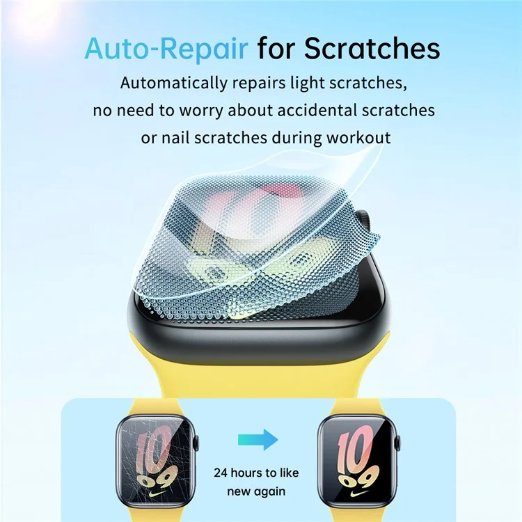 BASEUS 2Pcs Screen Protector per Apple Watch SE (2023) / SE (2022) / SE / 6 / 5 / 4 40mm, Pellicola Protettiva per Schermo in TPU Autoriparante