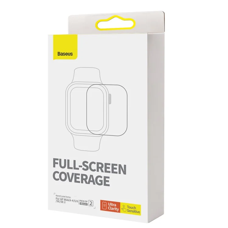 BASEUS 2Pcs Screen Protector per Apple Watch SE (2023) / SE (2022) / SE / 6 / 5 / 4 40mm, Pellicola Protettiva per Schermo in TPU Autoriparante