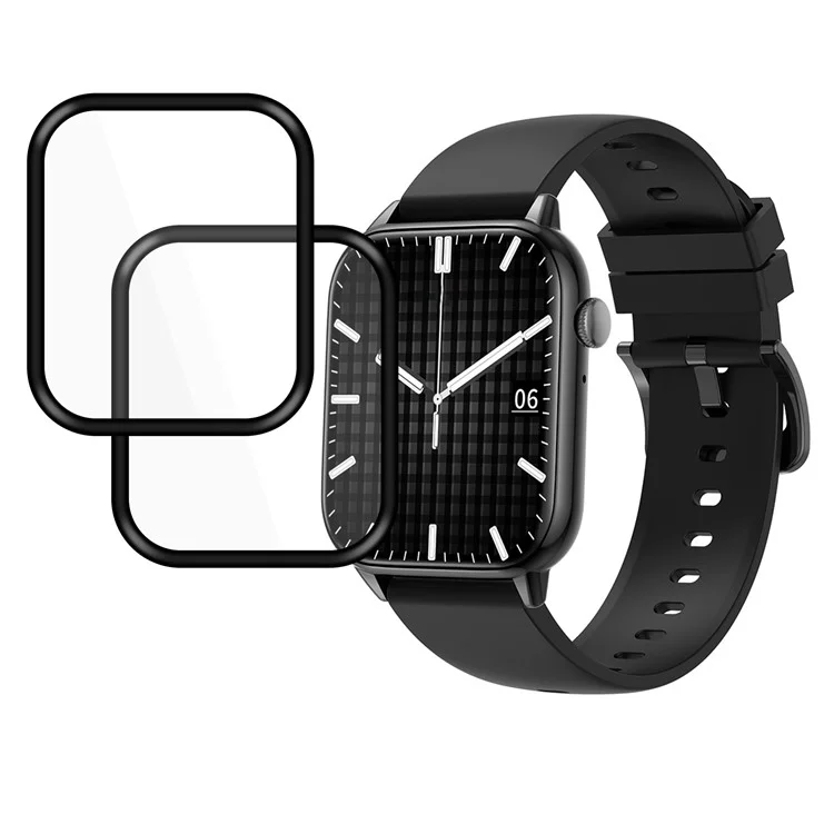 2Pcs / Pack Watch Screen Protector for COLMi C60 Smartwatch , Purple Light Soft PMMA Anti-Scratch Film