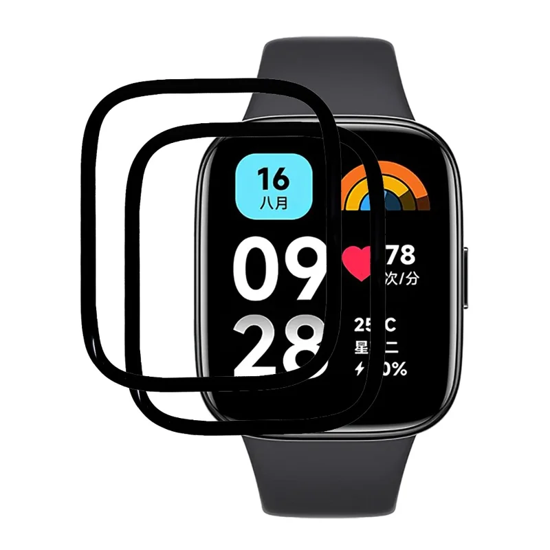 2 pezzi/confezione per Xiaomi Redmi Watch 3 Lite / Watch 3 Active Pellicola Protettiva Schermo Flessibile in PMMA Trasparente Cristallo