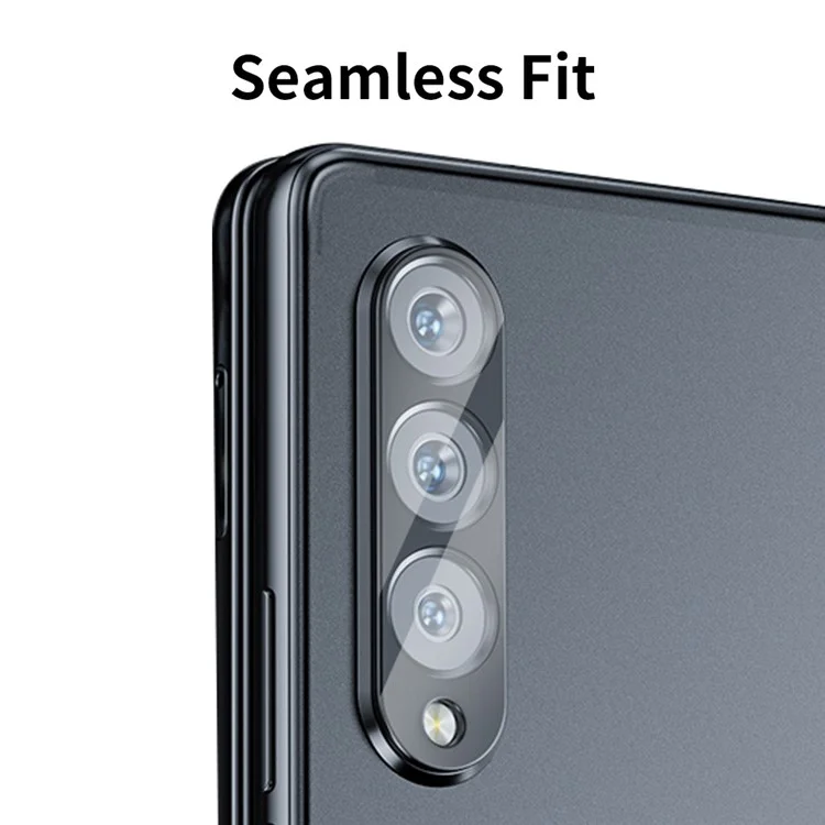 ENKAY HAT PRINCE 2Pcs Clear Lens Fim for Samsung Galaxy A24 4G (162.1 x 77.6 x 8.3mm) Tempered Glass Camera Lens Protector - Black
