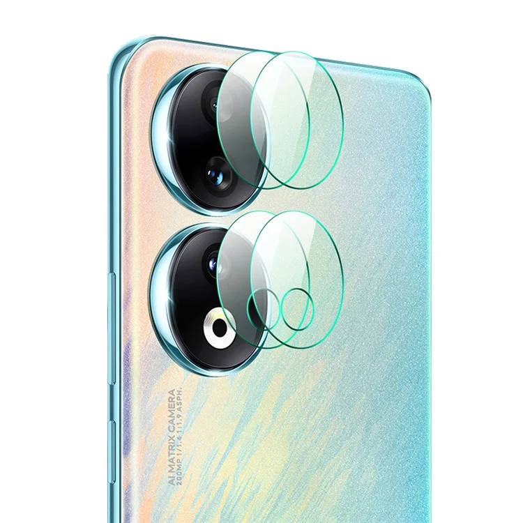 ENKAY HAT PRINCE 2 Set Protecteur d'objectif de caméra pour Honor 90, verre en aluminium-silicium HD 0,2 mm 9H