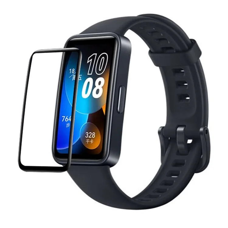RURIHAI Pellicola Protettiva per Huawei Band 8 / Band 8 NFC / Band 9 / Band 9 NFC Anti-Graffio PMMA 3D Curvo Schermo Intero Colla