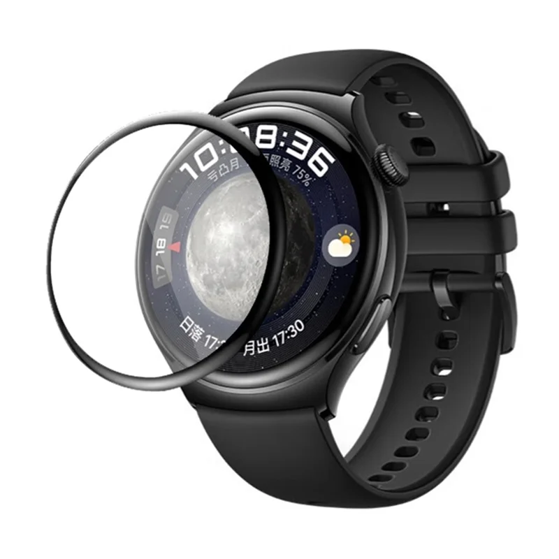RURIHAI Für Huawei Watch 4 Vollverklebter Smartwatch-Bildschirmfilm PMMA 3D gebogener Bildschirmschutz