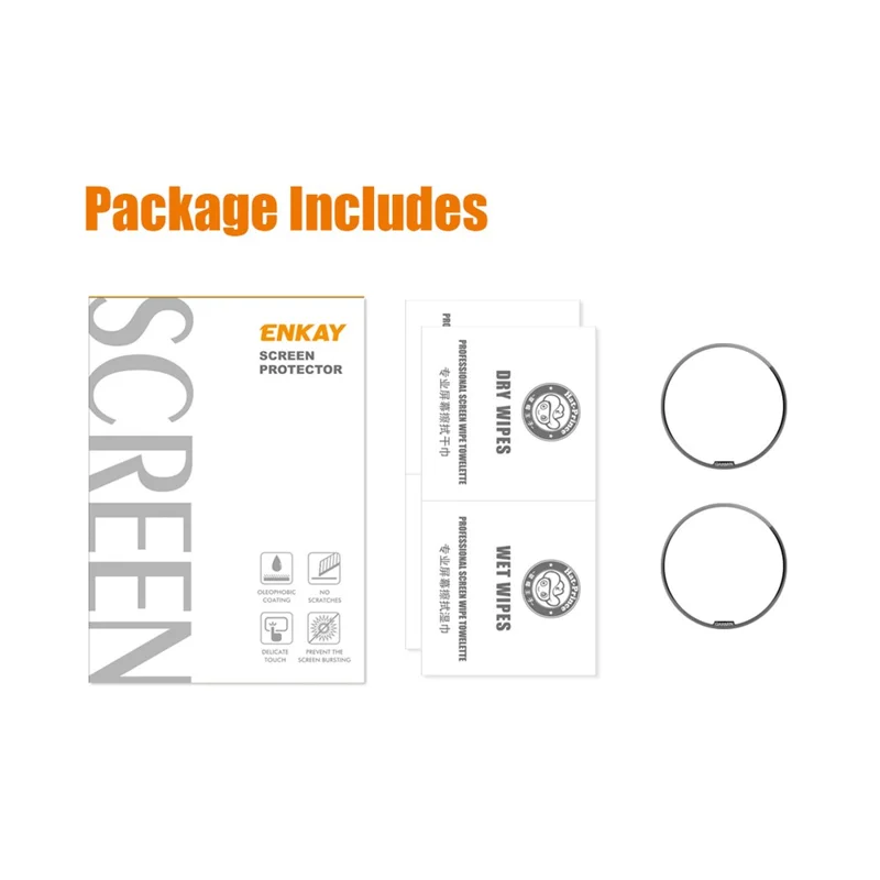 ENKAY HAT PRINCE 2Pcs / Set per Garmin epix Pro (Gen 2) 47mm Full Cover Watch Screen Film 3D Curved Soft PC Edge+PMMA Screen Protector
