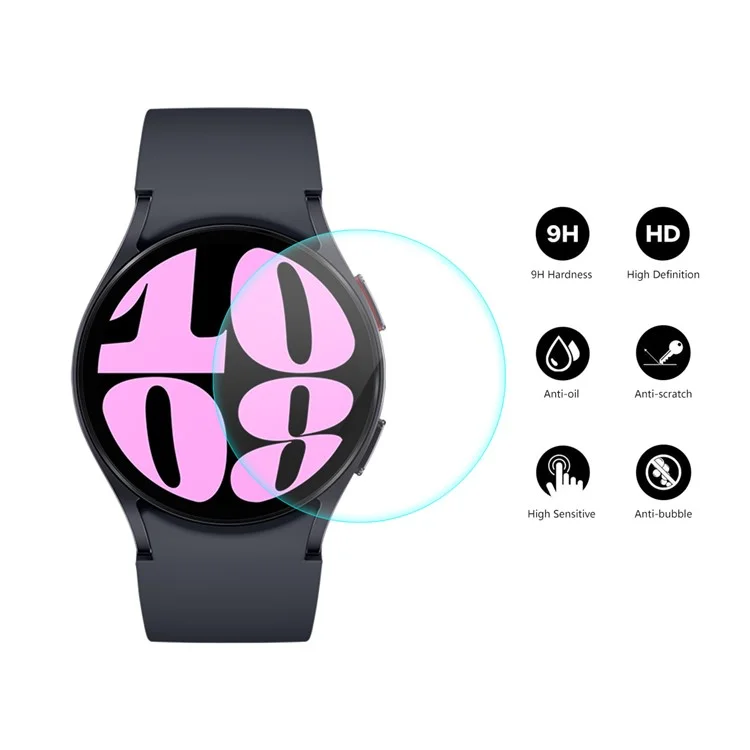 ENKAY HAT PRINCE 2PCS Для Samsung Galaxy Watch7 40 мм / Watch6 40 мм Смарт-часы Плёнка 0,2 мм 9H Высокий алюминиево-кремниевый стекло HD Clarity Экран Протектор