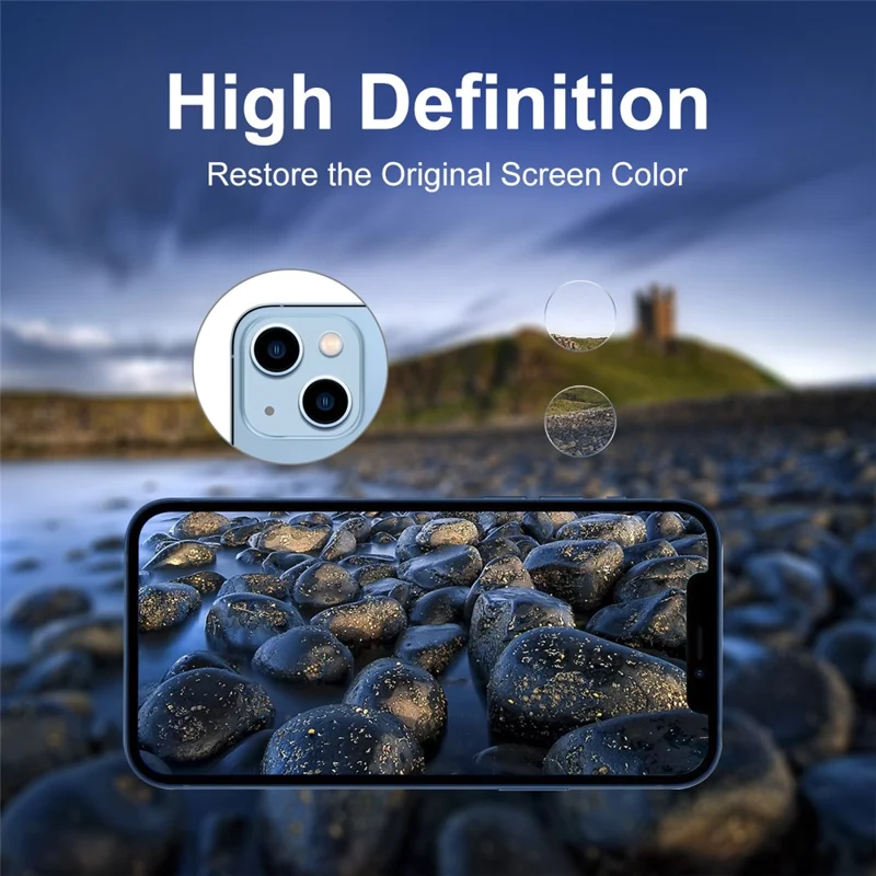 ENKAY HAT PRINCE 5 Group / Set Back Camera Lens Protector для iPhone 15 / 15 Plus , 0.2 мм 9H High Алюминий-кремниевый Стекло Пленка (2Pcs / Group)
