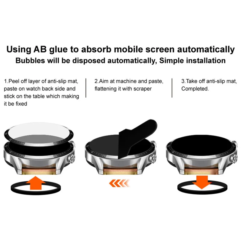 IMAK Screen Protector for Samsung Galaxy Watch6 44mm Bubble Free HD Flexible PMMA Film