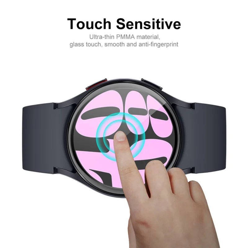 ENKAY HAT PRINCE 2 pièces / Ensemble pour Samsung Galaxy Watch7 40 mm / Watch6 40 mm Film de protection d'écran HD Clear 3D Curved Soft PC Edge+PMMA Full Screen