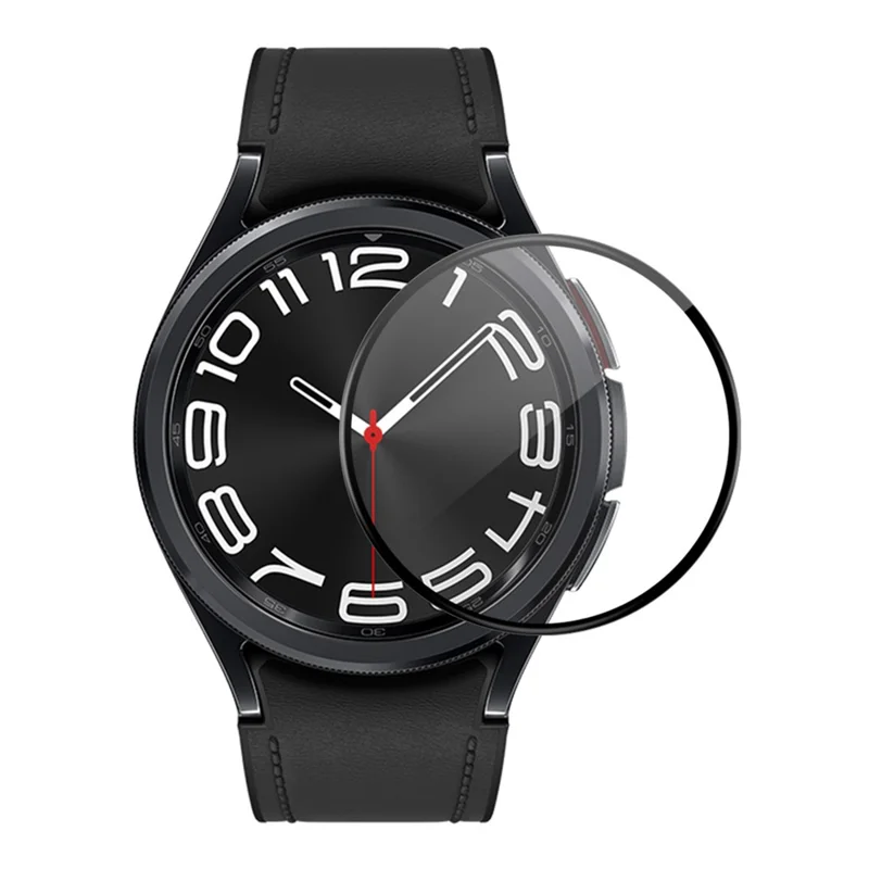 ENKAY HAT PRINCE per Samsung Galaxy Watch6 Classic 43mm Pellicola Protettiva per Schermo 3D Curva PC Morbido Bordo Copertura Completa Film PMMA