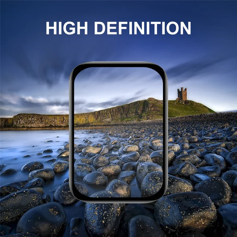 ENKAY HAT PRINCE 5Pcs Screen Protector per Xiaomi Smart Band 8 Pro, Bordo in PC morbido + Film protettivo 3D curvo in PMMA Full Cover