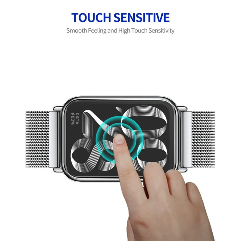 Protector de pantalla ENKAY HAT PRINCE 5Pcs para Xiaomi Smart Band 8 Pro Vidrio de aluminio-silicio de alta calidad 0.2mm 9H Película protectora