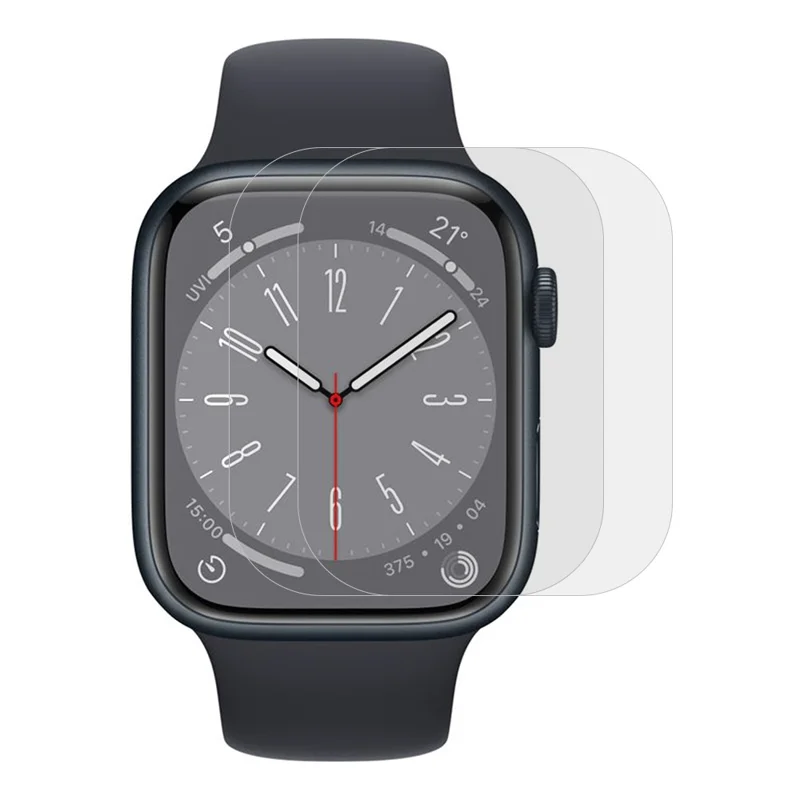 2Pcs for Apple Watch Ultra 2 49mm / Ultra 49mm Hydrogel Full Screen Protector Transparent Soft TPU Watch Film