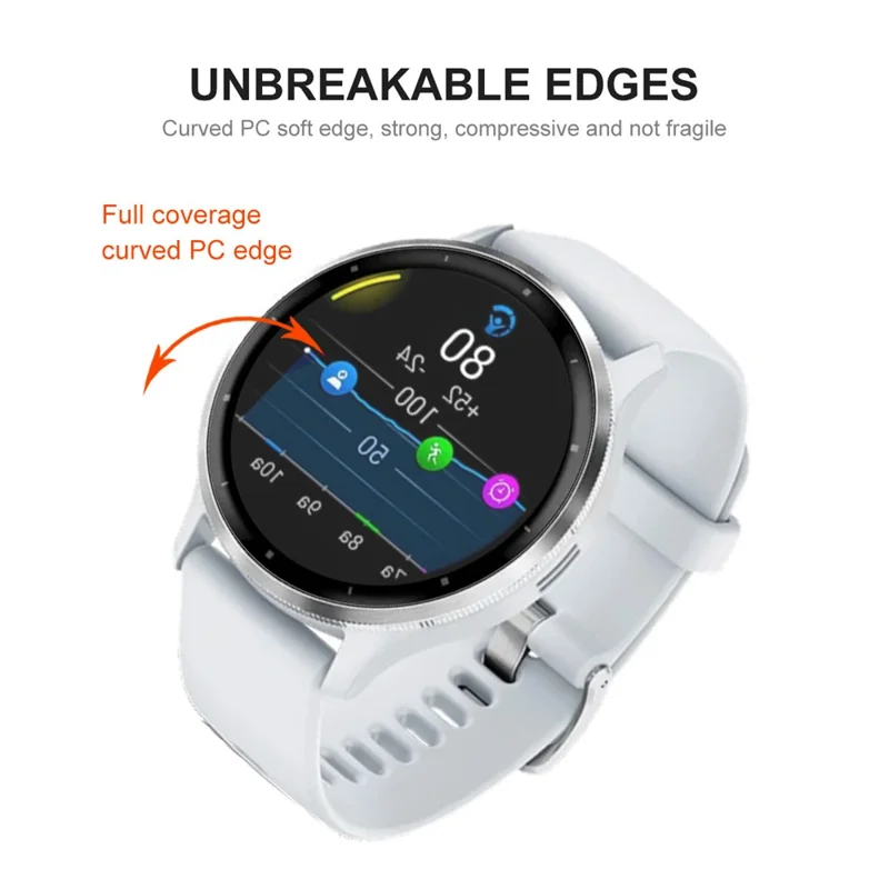 ENKAY HAT PRINCE Für Garmin Venu 3 3D Curved Soft PC Edge + PMMA Bildschirmschutz HD Clear Full Cover Film