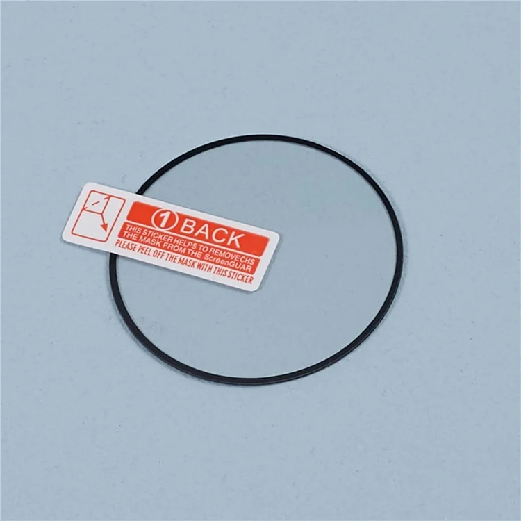 2Pcs / Set For Samsung Galaxy Watch6 Classic 47mm / Watch Ultra 47mm Silk Printing Tempered Glass Screen Protector Black Edge 2.5D Arc Edge Watch Film