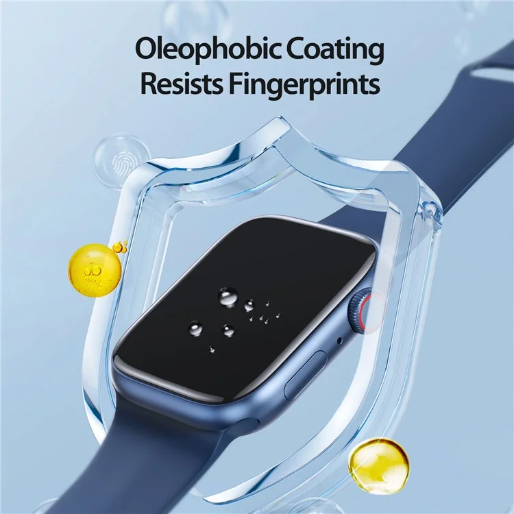 DUX DUCIS 2Pcs Hydrogel Screen Protector per Apple Watch Series 9 8 7 45mm, TPE+PMMA Anti-Graffio 3D Bordo Curvo Film Protettivo per Orologio