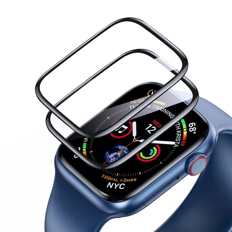 DUX DUCIS 2Pcs Clear Screen Protector für Apple Watch Series 9 8 7 41mm , 3D Curved Edge TPE+PMMA Watch Film Guard