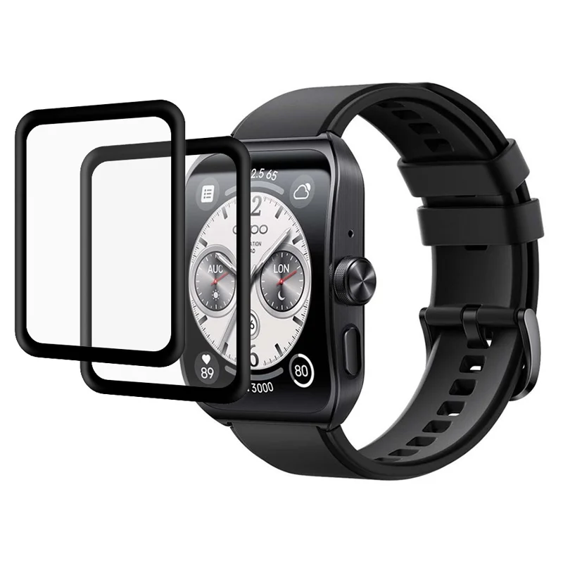 2 stuks / verpakking Screenprotector voor Oppo Watch 4 Pro, Hoge Definitie PMMA Horloge Schermfolie