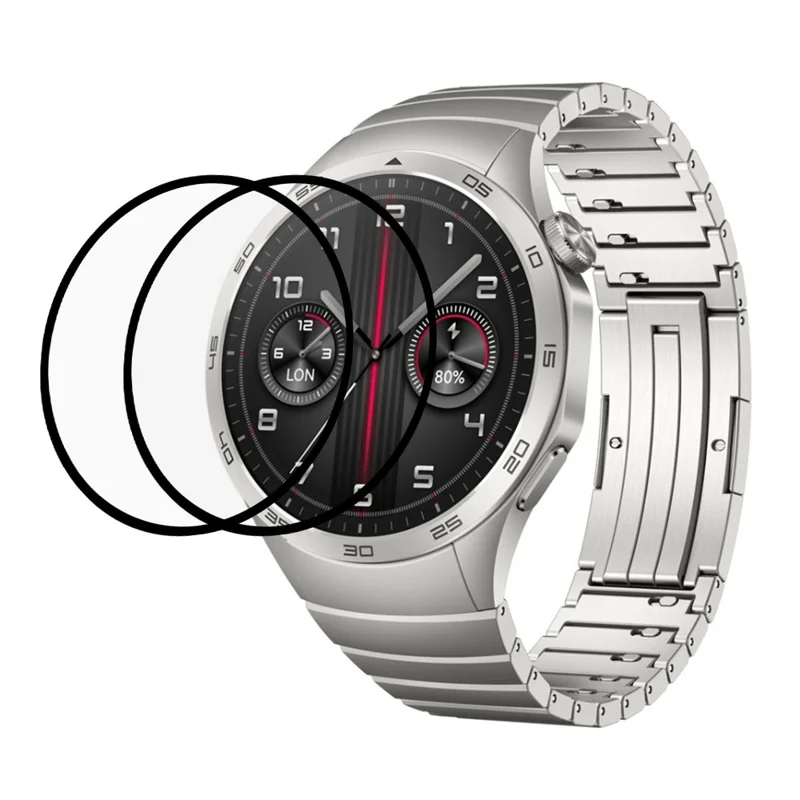 2 Piezas / Paquete Protector de Pantalla PMMA para Huawei Watch GT 4 46mm , Película de Reloj Cristal Transparente