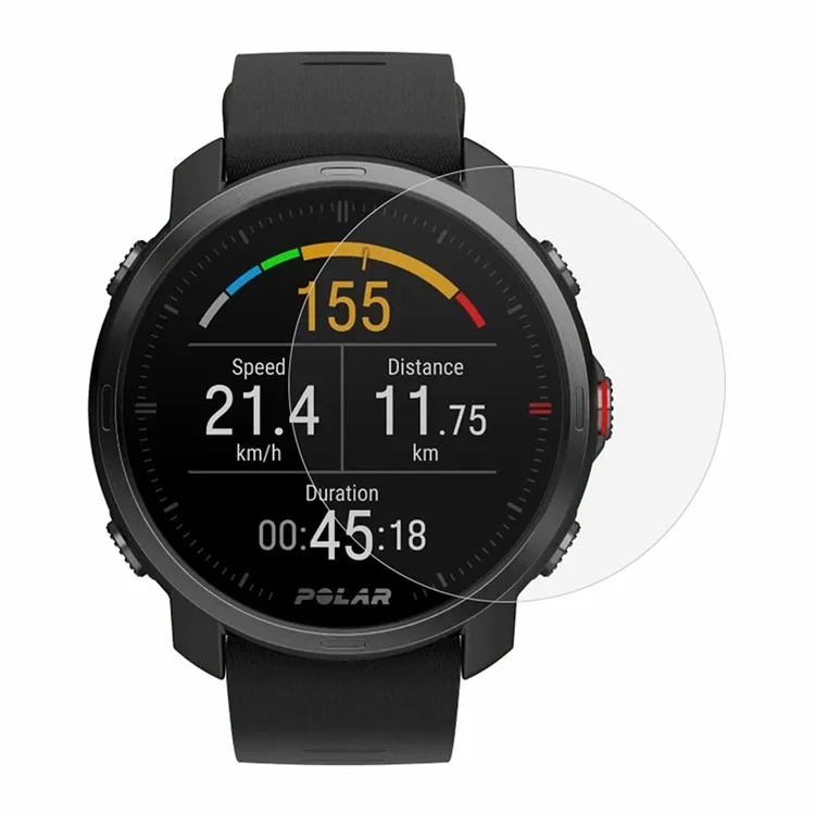 For Polar Grit X Screen Protector Secondary Strengthening High Aluminum-silicon Glass Watch Film