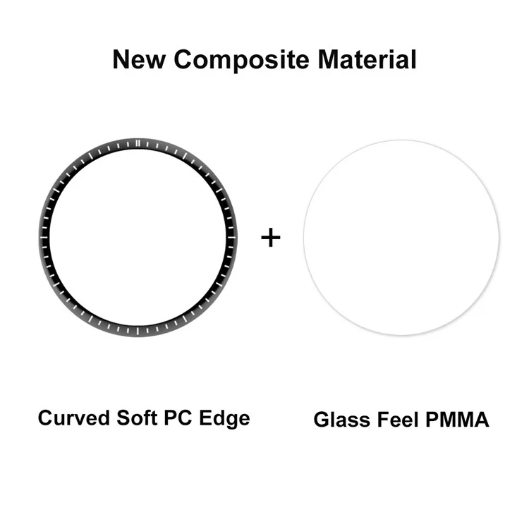 ENKAY HAT PRINCE para Huawei Watch GT 4 46mm Protector de pantalla Cobertura completa 3D Bordes curvos Borde de PC suave + Película PMMA para reloj