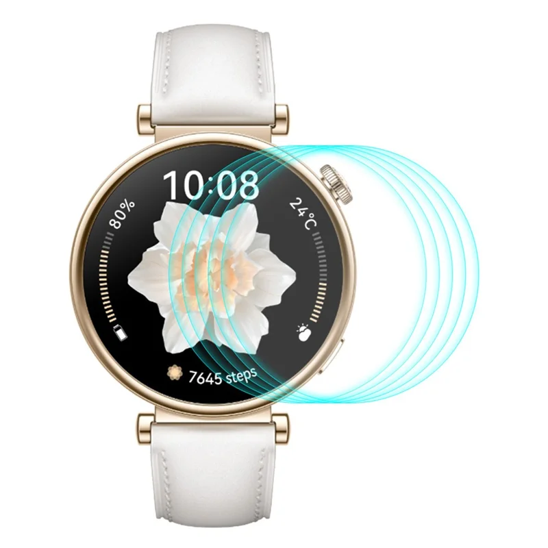 ENKAY HAT PRINCE 5Pcs for Huawei Watch GT 4 41mm Screen Protector 0.2mm 9H High Aluminum-silicon Glass Touch Sensitive Film