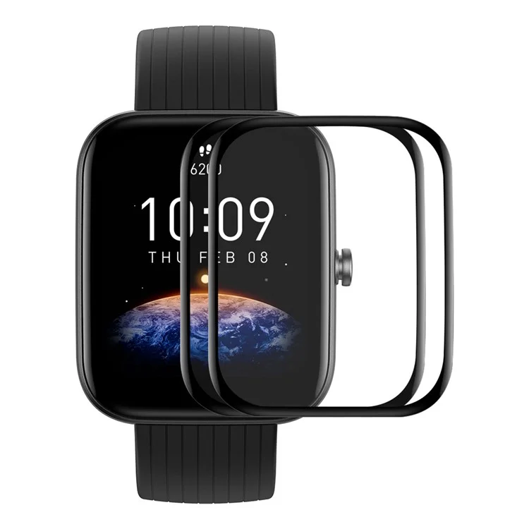 ENKAY HAT PRINCE 2 Pezzi per Huami Amazfit Bip 5 / Bip 5 Pro Protezione Schermo Copertura Completa Curva 3D Angoli Morbidi PC + Pellicola Antigraffio PMMA 