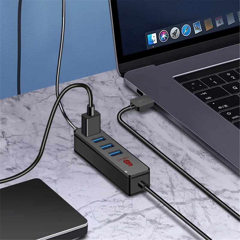 Kawau H302 60 cm Adaptador USB de Alta Velocidad 4 Usb3.0+estación de Acoplamiento de Puerto de Carga Tipo-c