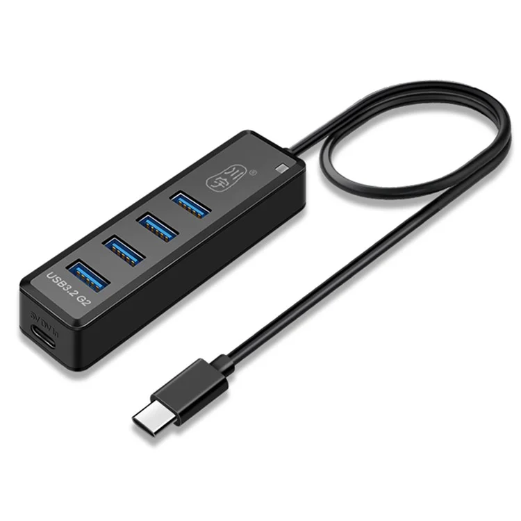 KAWAU H302pro Station d'accueil 30cm USB-C 10Gbps Concentrateur haute vitesse 4 USB3.2 G2 avec port de charge de type C