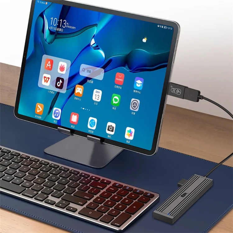 KAWAU H305-20 Estación de Acoplamiento de Extensión USB con 4 Puertos USB 3.0 que Admite Transferencia de Datos a Alta Velocidad de 5Gbps
