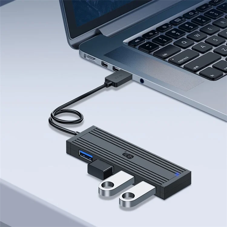 KAWAU H305-20 Estación de Acoplamiento de Extensión USB con 4 Puertos USB 3.0 que Admite Transferencia de Datos a Alta Velocidad de 5Gbps