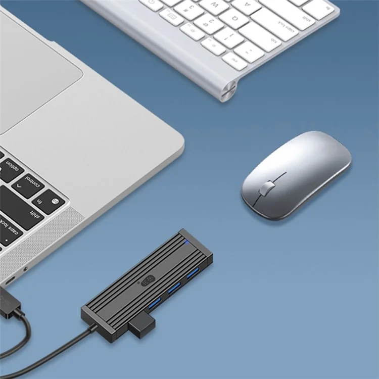 KAWAU H305-20 Estación de Acoplamiento de Extensión USB con 4 Puertos USB 3.0 que Admite Transferencia de Datos a Alta Velocidad de 5Gbps