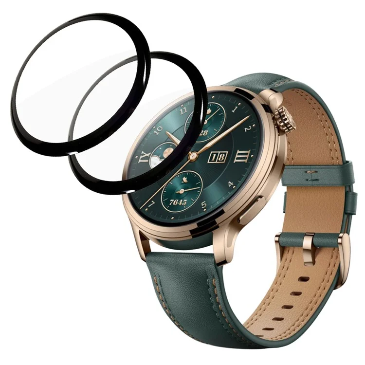 2 pcs / pack pour Honor Watch 4 Pro Flexible PMMA Film HD Clear Watch Screen Protector