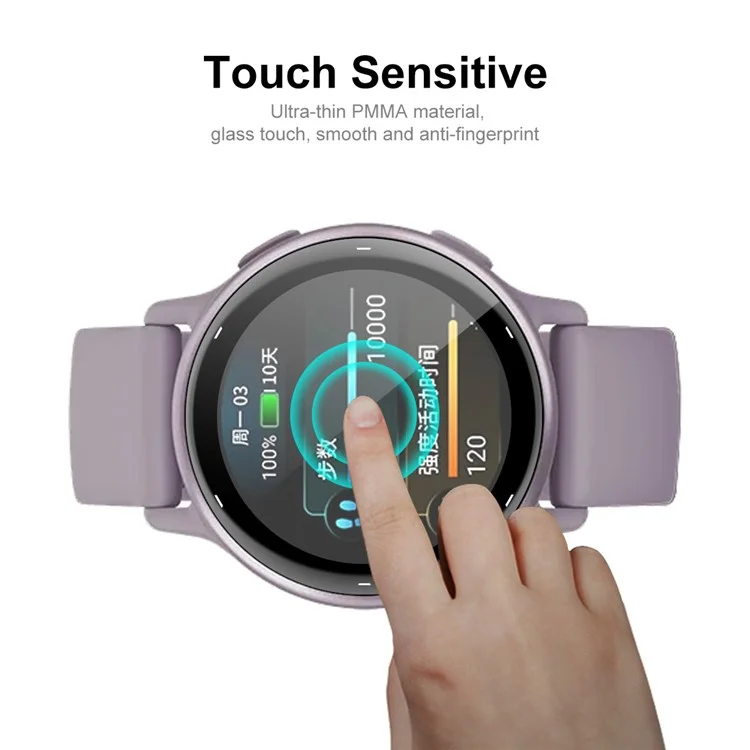 ENKAY HAT PRINCE For GarminActive 5 Screen Protector 3D Curved Soft PC Edge+PMMA Sensitive Touch Film