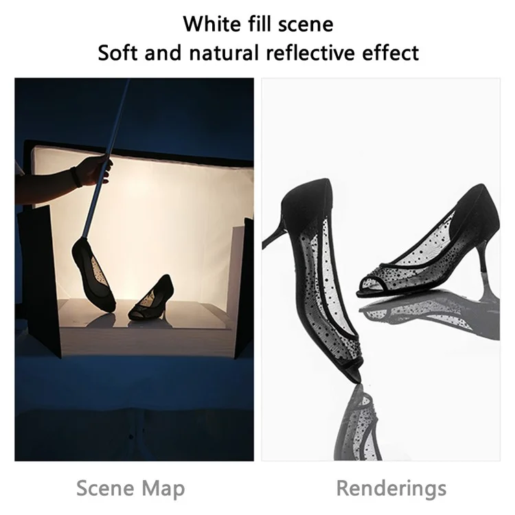 4 in 1 A3 Light Reflector Photography Cardboard Diffuser Folding Board for Product Food Props Jewelry Still Life Shooting - Gold Backside